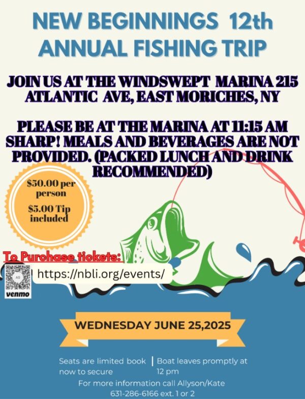 12th Annual NBLI Fishing Trip Flyer